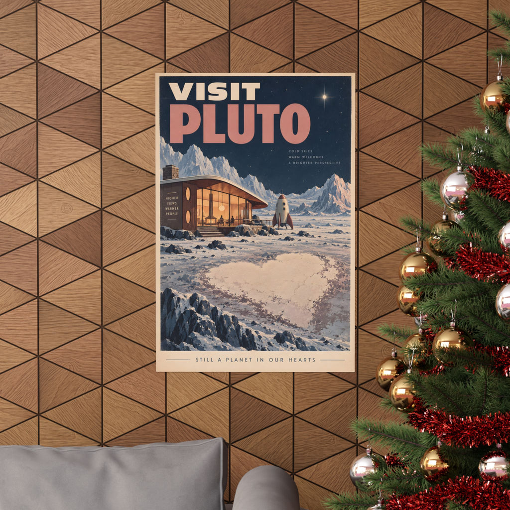 Visit Pluto Poster | Still a Planet in Our Hearts