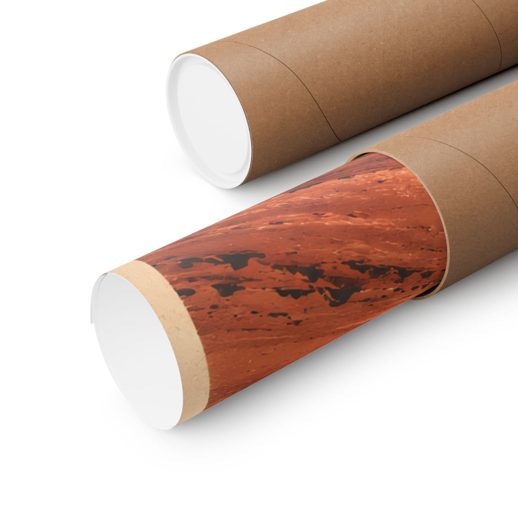 Olympus Mons Ski Resort Poster | Retro Mars Travel Art