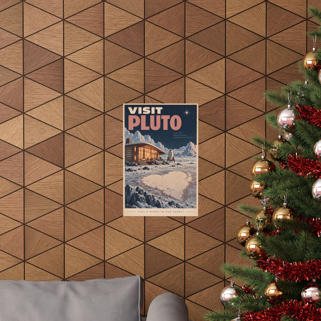 Visit Pluto Poster | Still a Planet in Our Hearts