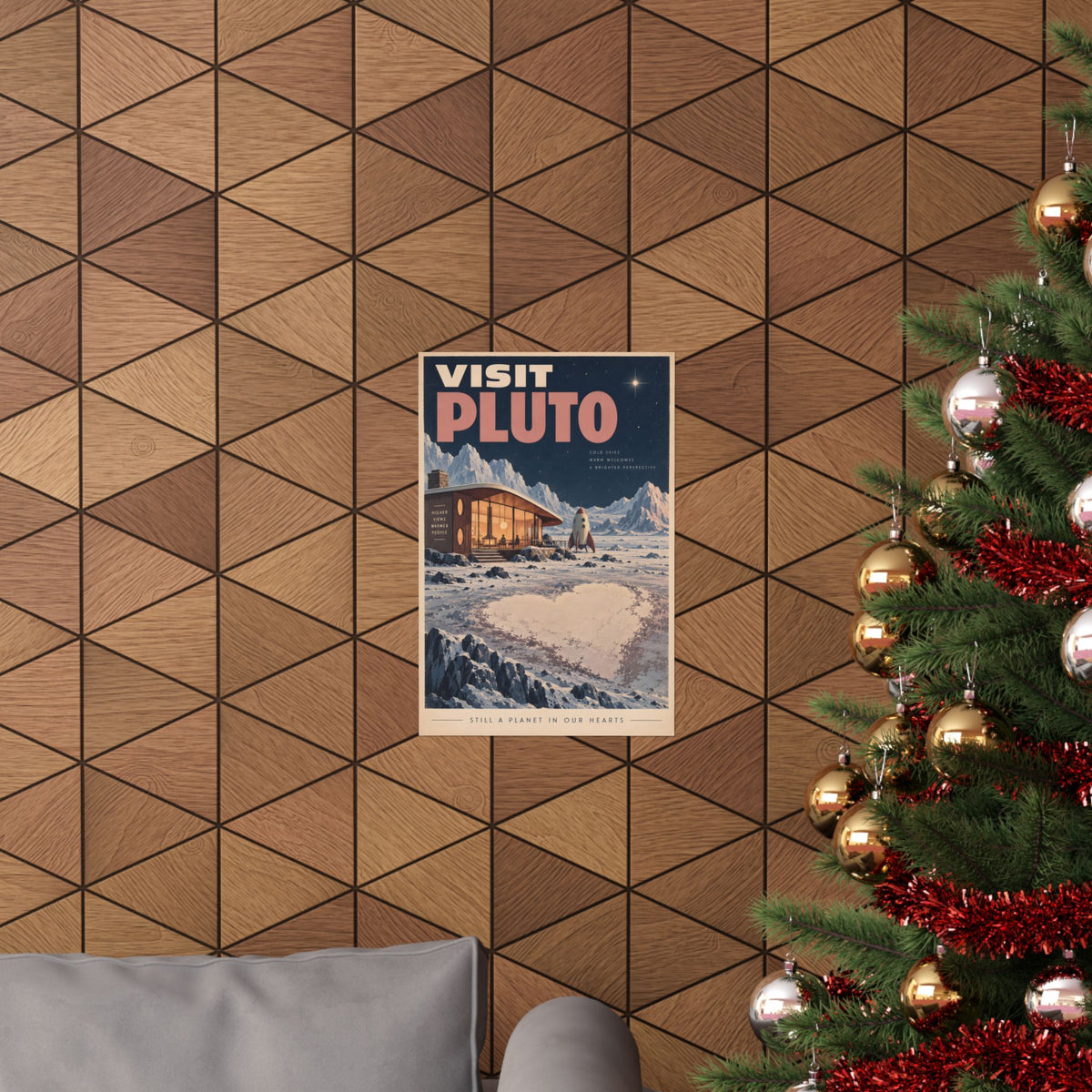 Visit Pluto Poster | Still a Planet in Our Hearts