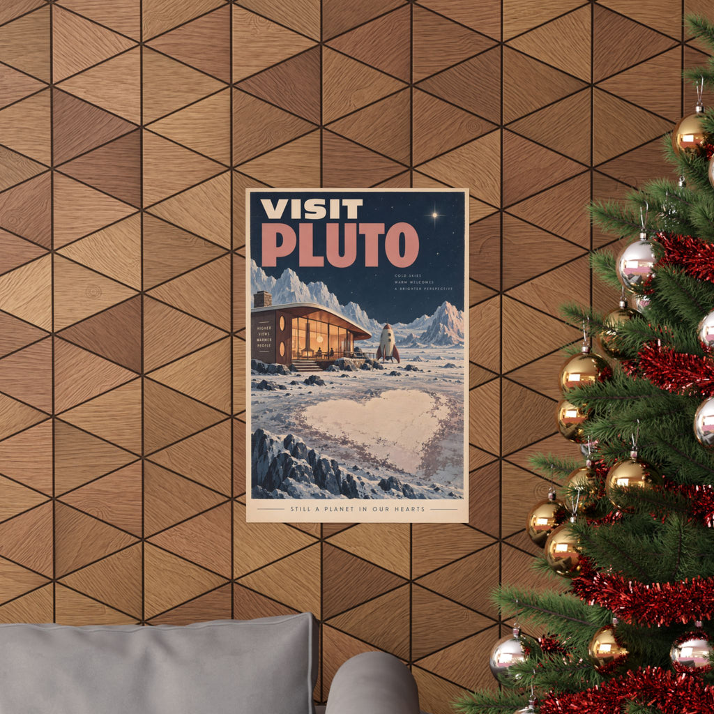 Visit Pluto Poster | Still a Planet in Our Hearts