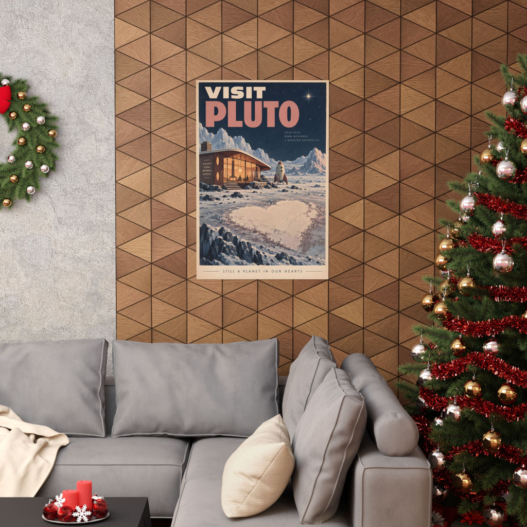 Visit Pluto Poster | Still a Planet in Our Hearts