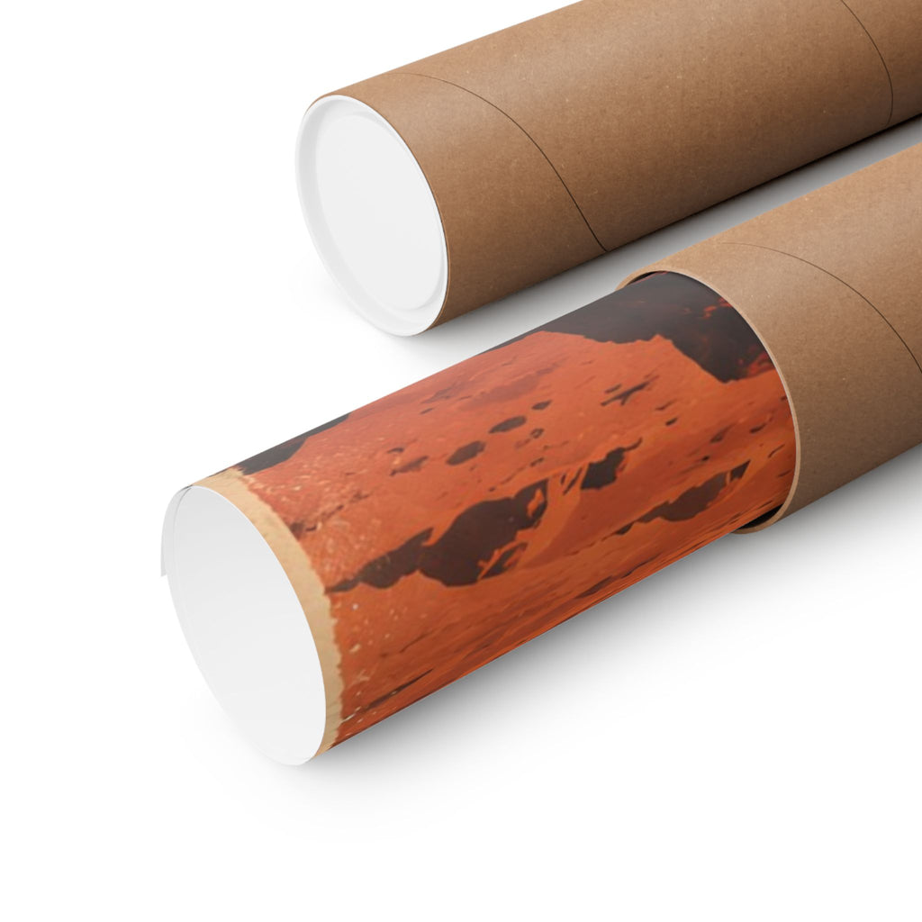 Visit Mars Poster | Retro Space Travel Wall Art